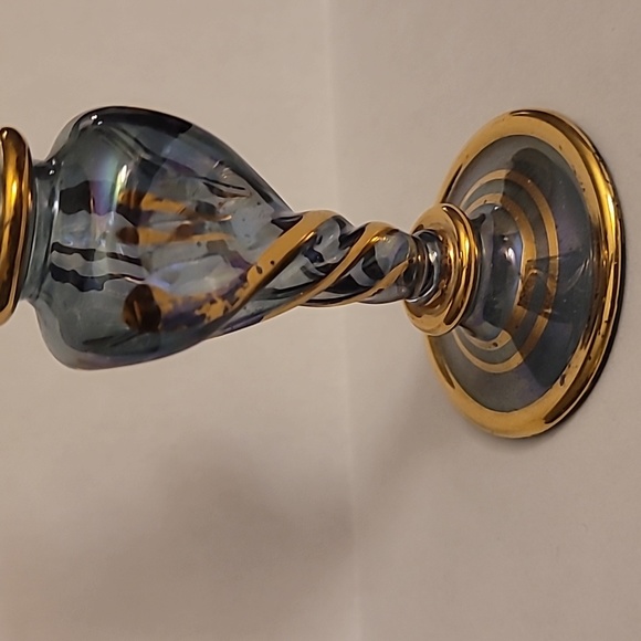 Egyptian Blue Blown Glass Teardrop Bottle - Picture 8 of 14